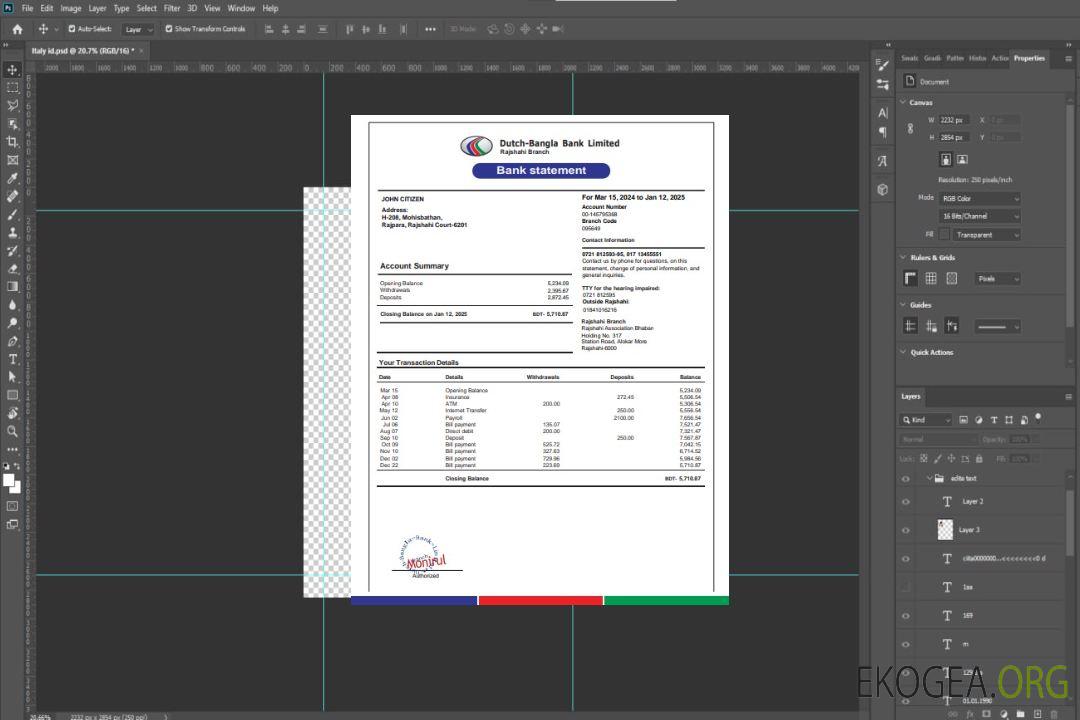 Allemagne Relevé bancaire néerlandais 3 – 6 mois Exemple Word et PDF template Allemagne Relevé bancaire néerlandais 3 – 6 mois Exemple Word et PDF template